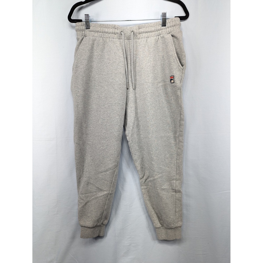 Fila Gray Boys Medium Logo Jogger Sweatpants Casual Athletic‎ Gym Workout